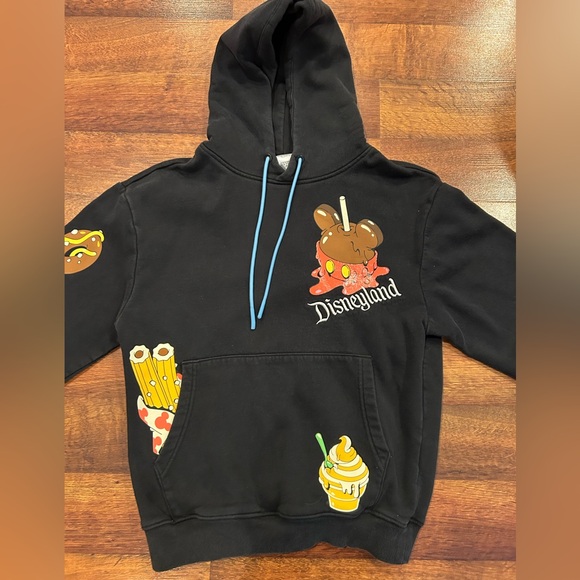 Disney Other - 2024 Disney Parks Disney Eats Mickey Snacks Dole Whip Churro Black Hoodie XS
